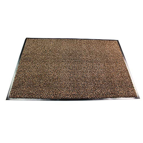 Doortex Schmutzfangmatte | Fußmatte "ultimat" | 120 x 180 cm | aus Mikrofaser | Polypropylen | Vinyl | braun | rechteckig | für den Innenbereich von Floortex