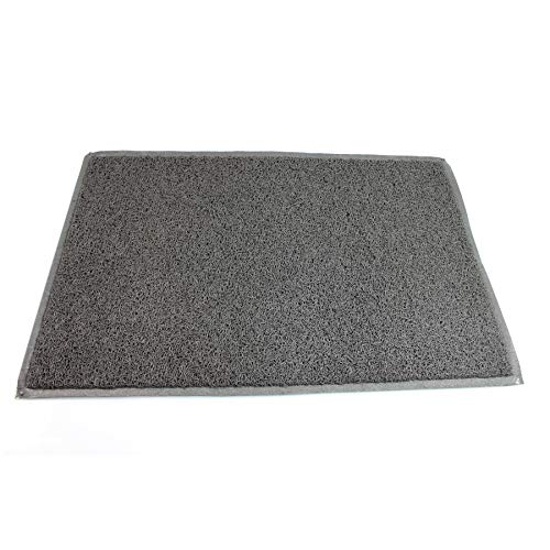 Doortex twistermat FC46090TWISG Schmutzfangmatte, Vinyl, grau, 60 x 90 x 0,8 cm von Floortex