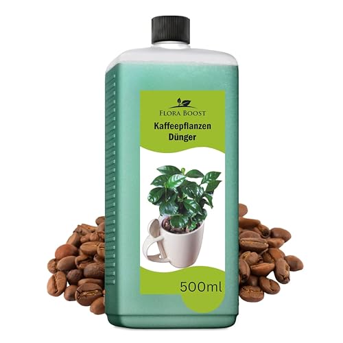 Konfitee Kaffee Pflanzen Dünger Flora Boost 500ml I Für bis zu 100L Gießwasser I Dünger für Kaffeesträucher I Flüssiger Blatt- & Wurzeldünger I 100% natürlicher Pflanzendünger von Flora Boost