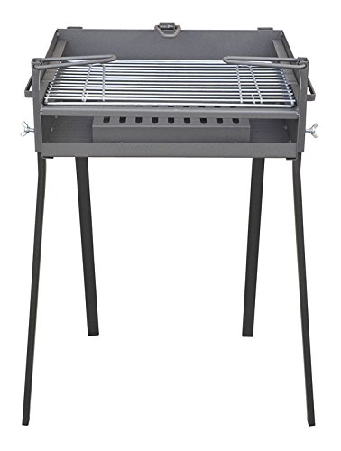 Flores Cortés – Grill mit Halterungen, Schwarz 50 x 34 x 85 cm schwarz von Flores Cortés