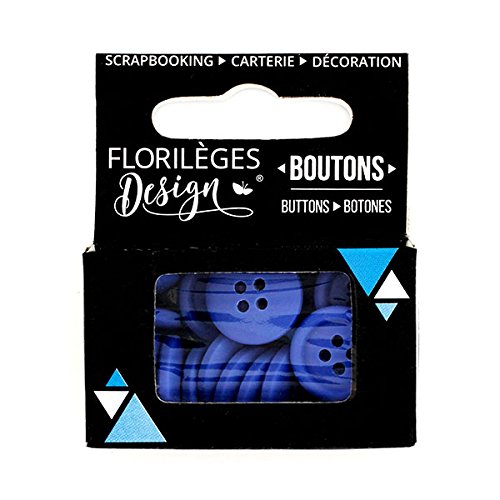 Florilèges Design FDB114 Tasten ultramarinblau Kunststoff blau 6 x 5 x 2.2000000000000002 cm von Florilèges Design