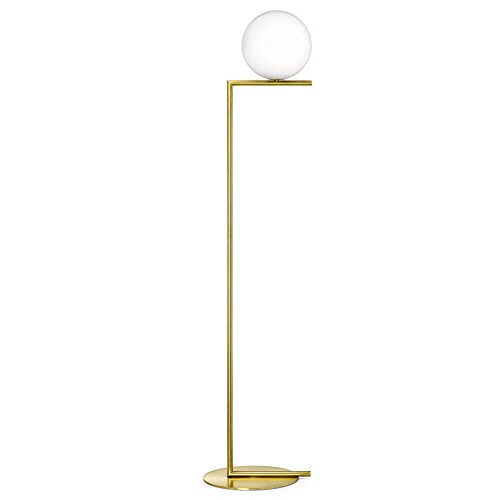 Flos IC F1 Stehlampe in der Farbe Gold, aus Aluminium, Lichtquelle LED inklusive, 8W, 900lm, F3173059 ……………….. F3173059 von Flos