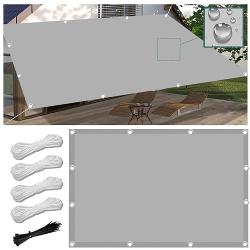 Sonnensegel 1.6x2.4M Wasserdicht Rechteckig Multi Farbe und Größe Sonnensegel Balkon UV Schutz Sonnenschutz Markise Mit Ösen Und Kordel für Balkon Terrasse Garten von FlySoul