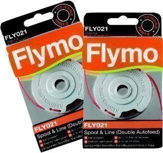 Flymo - 2 Packungen mit Original Flymo Double Autofeed Spule und Motorsense Schneideschnur FLY021 von Flymo