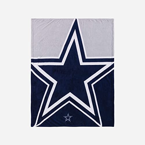 Foco Dallas Cowboys NFL Supreme Slumber Plush Throw Decke - Stück von Foco