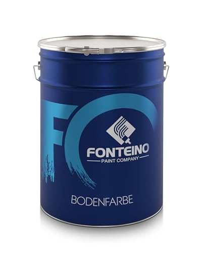 Fonteino Bodenfarbe Bodenbeschichtung Betonfarbe Betonbodenfarbe Kellerboden, geruchsarm - Schokobraun 2,5L von Fonteino