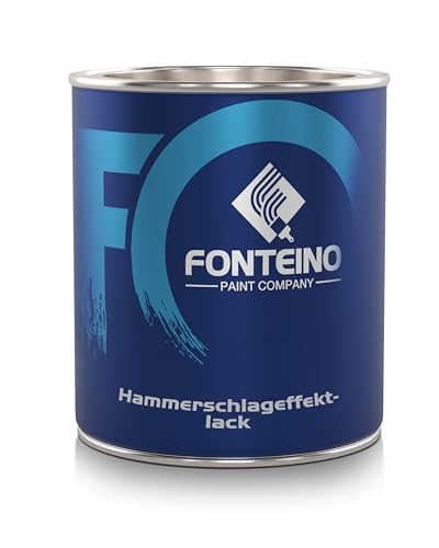 Fonteino Hammerschlaglack Rostschutz Metalllack Farbe Effektlack Hammerschlag - Grün - 1L von Fonteino