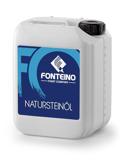 Naturstein Öl Steinöl für Granit Beton Mosaik Terrazzo Steinreniger 5L von Fonteino