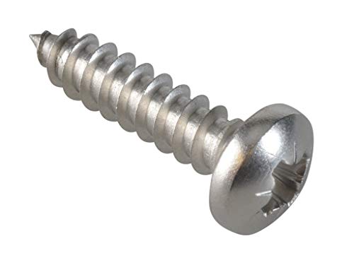 Self-Tapping Screw Pozi Compatible Pan A2 SS 3/4in x 10 ForgePack 20 von Forgefix
