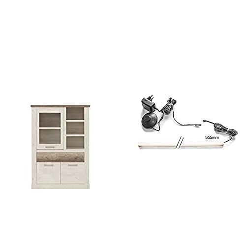 Forte Duro Highboardvitrine + Beleuchtung von Forte