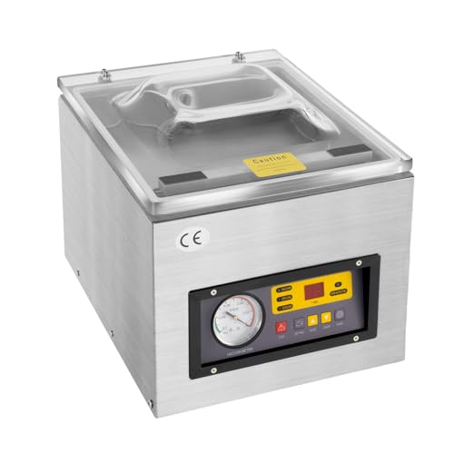 DZ-260C Vakuumiergerät, 120W Industriell Vakuumierer Tisch Vakuummaschine Kammer für Lebensmimittel Präzises Instrument Seltenes Metall von FortyFor