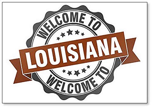 Kühlschrankmagnet, Motiv"Welcome to Louisiana" von Foto Magnets