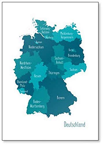 Kühlschrankmagnet, Motiv: deutsche Landkarte von Foto Magnets