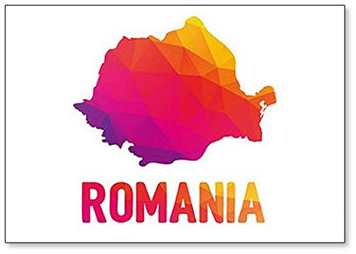 Kühlschrankmagnet Karte von Rumänien (Románia) von Foto Magnets