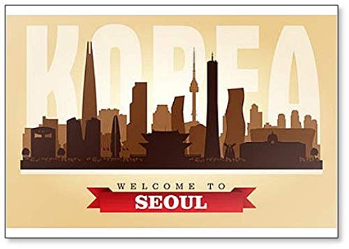 Seoul Korea City Skyline Classic Kühlschrankmagnet von Foto Magnets