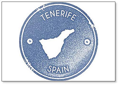 Teneriffa-Karte Vintage Retro-Stil. Kühlschrankmagnet von Foto Magnets