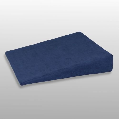 Fränkische Schlafmanufaktur Sitzkissen Visco, viscoelastisches Keilkissen, Stuhlkissen Farbe Blau von Fränkische Schlafmanufaktur