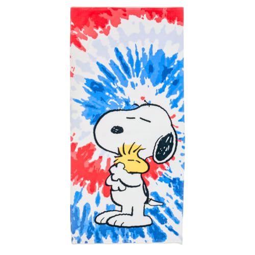 Franco Collectibles Peanuts Snoopy & Woodstock Badetuch, superweich, Baumwolle, 147,3 x 71,1 cm, offizielles Lizenzprodukt von Franco