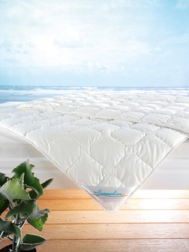 f.a.n. Wash Cotton - Sommer Bettdecke, 155x220 cm, extra groß von Frankenstolz