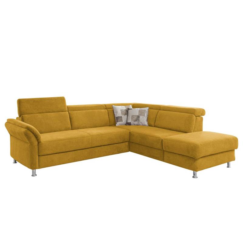 Fredriks Ecksofa Calang Safrangelb Webstoff 267x97x228 cm (BxHxT) mit Schlaffunktion/Bettkasten Modern von sit&more