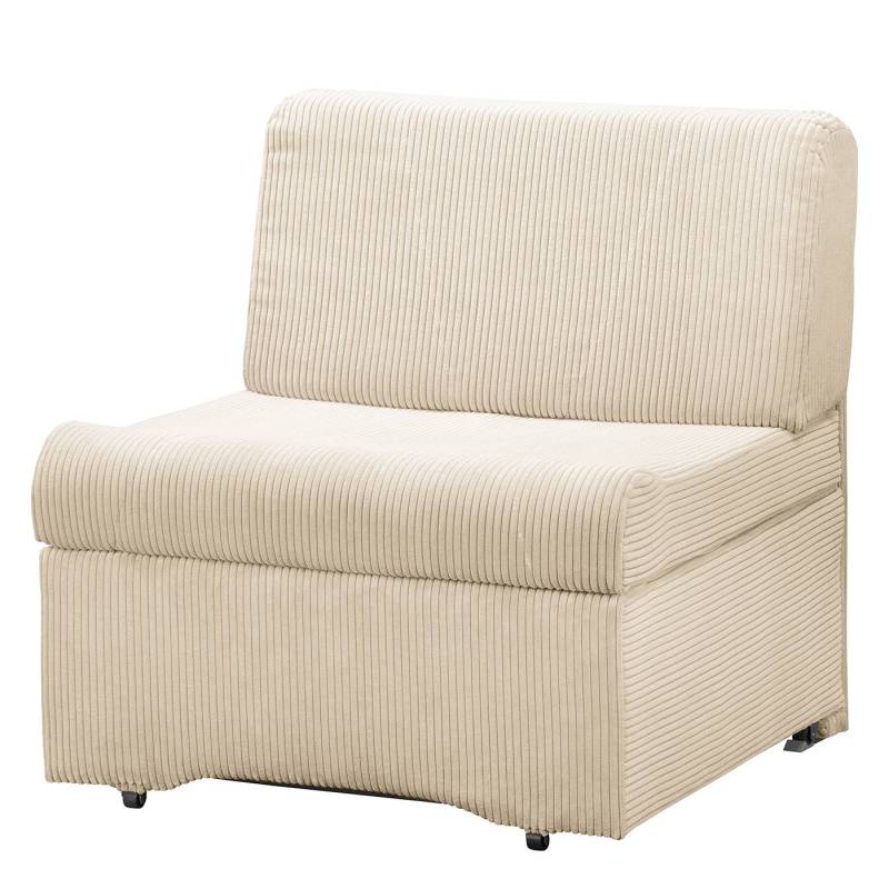 Fredriks Schlafsessel Disley IV Creme 100% Polyester mit Schlaffunktion/Bettkasten 86x84x84 cm (BxHxT) von Fredriks