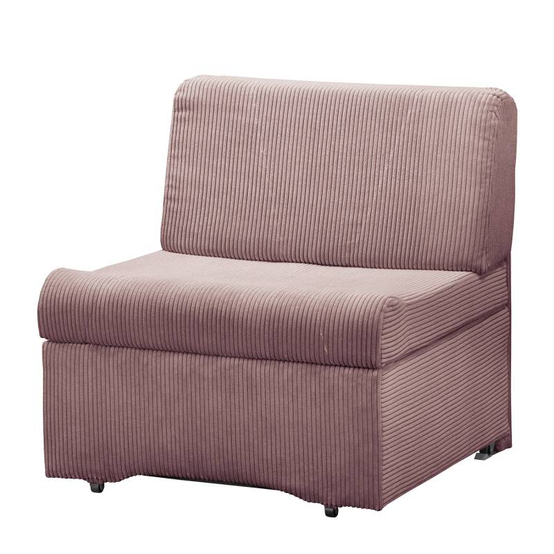 Fredriks Schlafsessel Disley IV Mauve 100% Polyester mit Schlaffunktion/Bettkasten 86x84x84 cm (BxHxT) von Fredriks