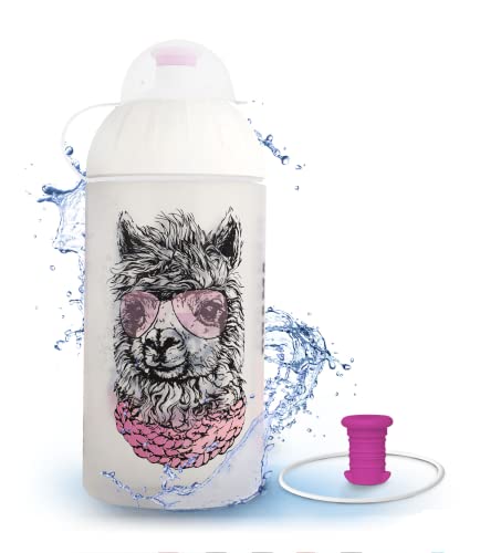 FreeWater Trinkflasche, 500 ml, Lama: schadstofffrei, spülmaschinengeeignet, auslaufsicher, langlebig von FreeWater