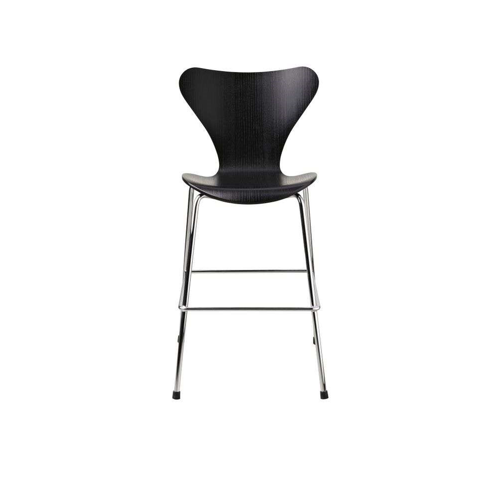 Fritz Hansen - Series 7 Junior Chair Black/Chrome von Fritz Hansen