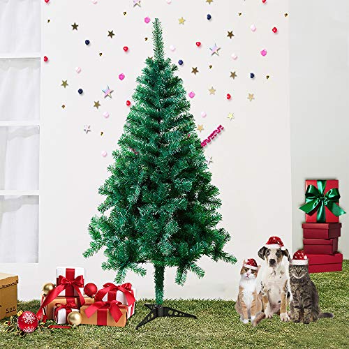 Froadp 120cm Künstlicher Grün PVC Weihnachtsbaum Tannenbaum Kiefernadel(Grün PVC, 120cm) von Froadp