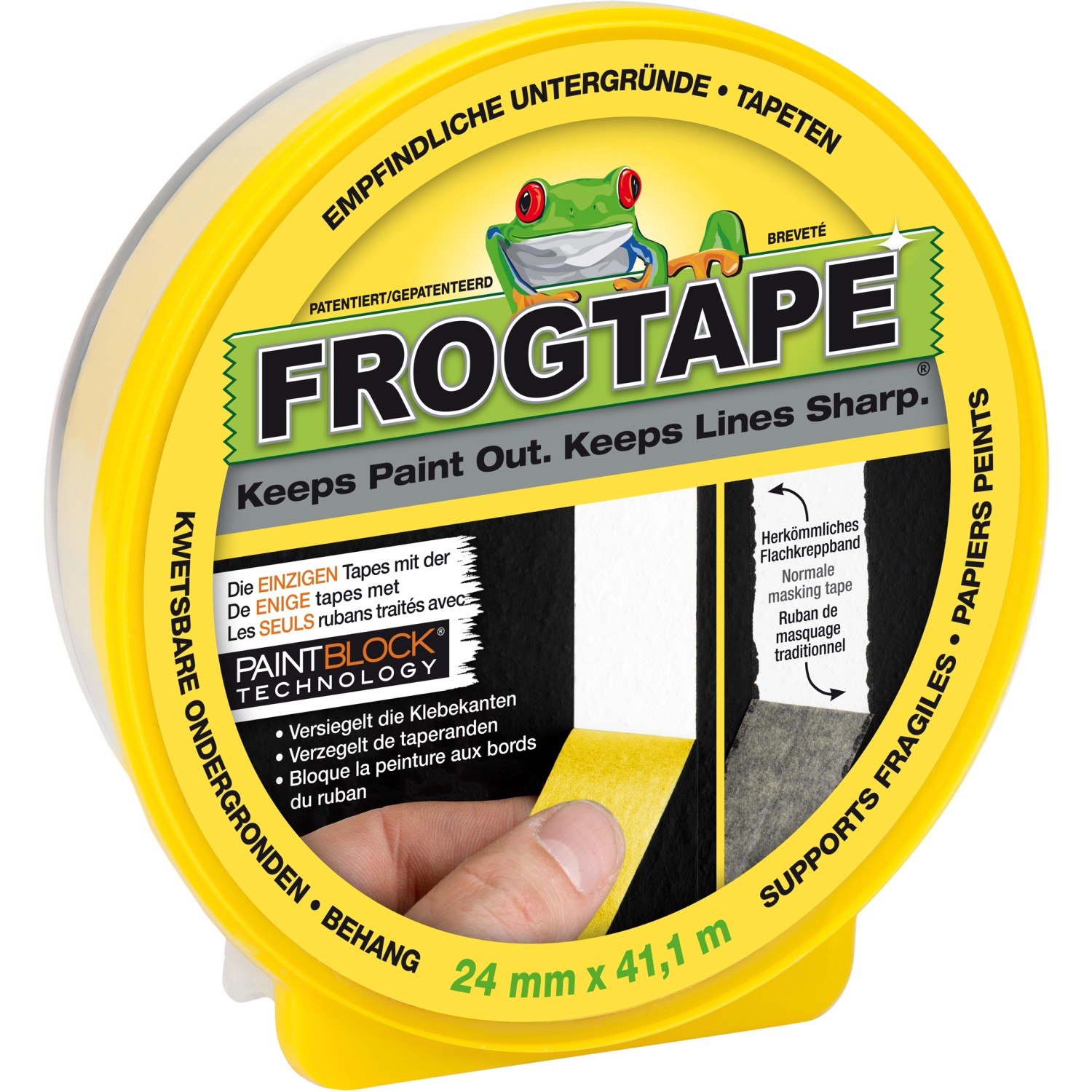 Frogtape Delicate 24 mm Gelb FSC® von Frogtape