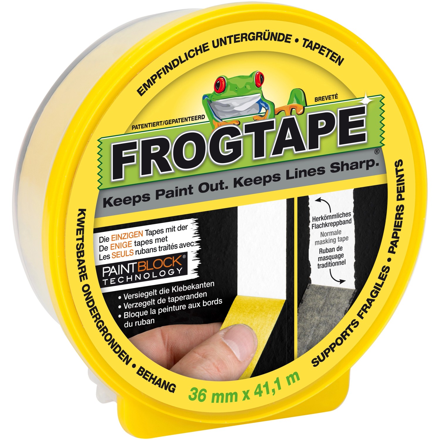 Frogtape Delicate 36 mm Gelb FSC® von Frogtape