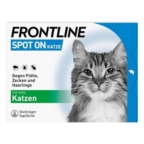 FRONTLINE SPOT ON gegen Zecken und Flöhe bei Katze 6 Stk. von Frontline