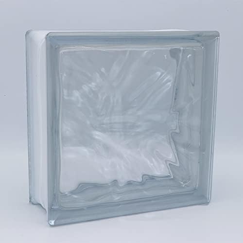 Design Glasbaustein Wolke klar glänzend 19x19x8 cm - 10 Stück von Fuchs Design