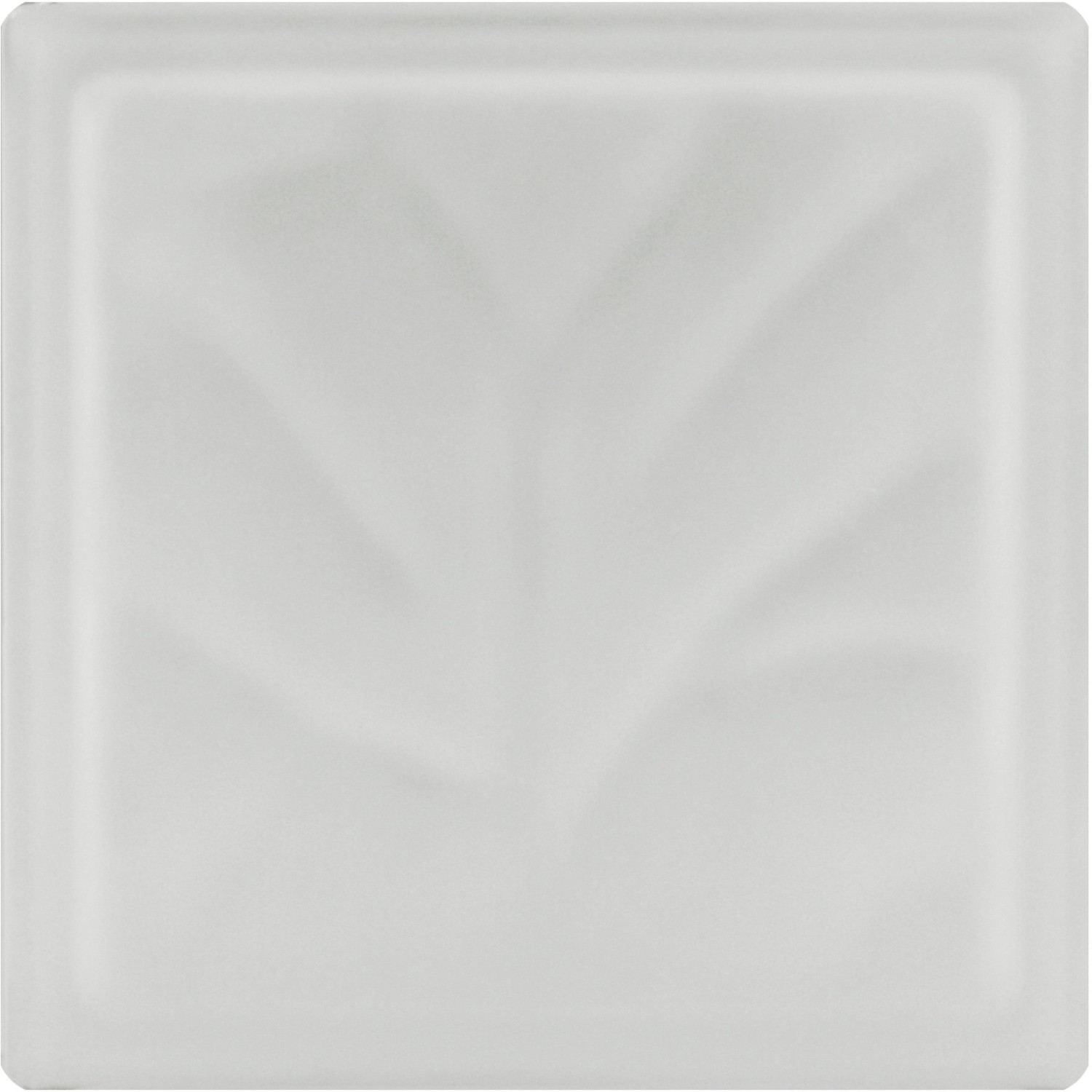 Fuchs Glasstein Wolke Weiß 19 cm x 19 cm x 8 cm 2-seitig satiniert von Fuchs Design
