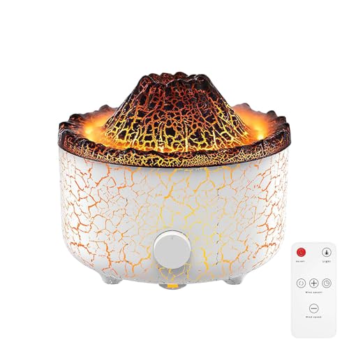 Diffuser Ätherische Öle,Flamme Aromatherapie Diffusor, 360ml Aroma Diffuser, Ätherisches Öl Diffusor für Home Schlafzimmer (03) von Fulluky