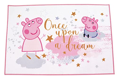 Fun House Peppa Pig 713629 Kinderteppich, 120 x 80 cm von Fun House