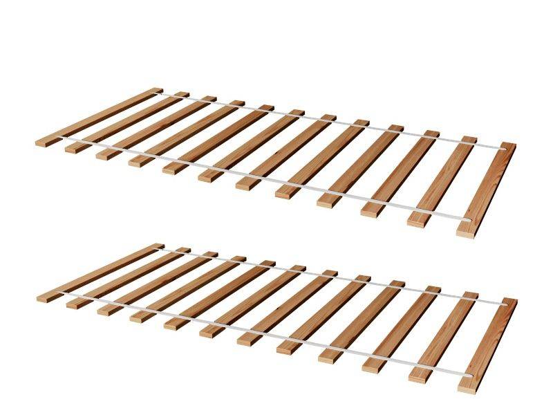 2ER SET Rollrost Lattenrost Rolllattenrost 100 x 200 cm Massivholz von Fun-Möbel