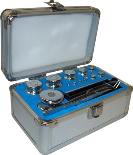 G&G Kalibriergewicht Set: 1g-500g Eisen inkl. Aluminium-Koffer/Genauigkeitsklasse M2 Prüfgewicht Testgewicht von G&G