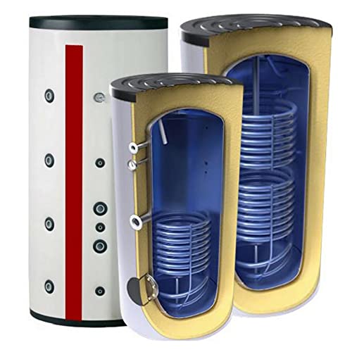 Warmwasserspeicher 200 Liter mit 2 Heizregister Energieeffizienzklasse A Standspeicher, Elektrospeicher von G2 Energy Systems