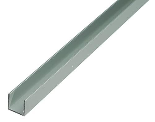 Alberts 473846 U-Profil | Aluminium, silberfarbig eloxiert | 1000 x 15 x 10 mm von Alberts
