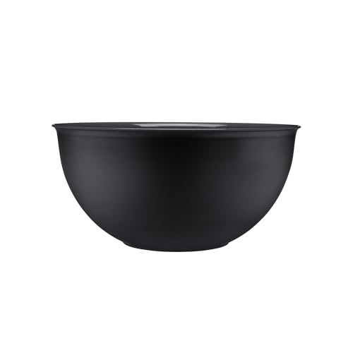 GALICJA MOLLY Teig Rührschüssel Kunststoff – Plastikschüssel Groß – Langlebige Backschüssel – Küchenschüssel Robust & Funktionell – Hefeteigschüssel – Mixing Bowl Anthrazit 5000ml 27,5x27,5x13cm von GALICJA