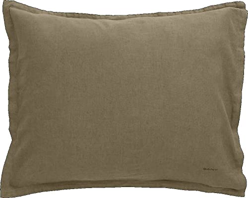 Cotton Linen Pillowcase Hunter Green 80X80 von GANT