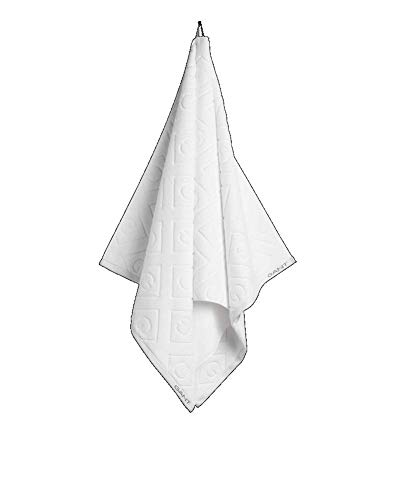 GANT Organic G Handtuch Farbe Weiss Größe 50x100cm Einfarbig Uni von GANT