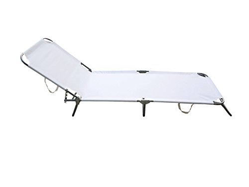 Linea Garden Friend Garden Friend l1548015, Klappbett Mallorca, Weiß, Stahl, Bianco, 40x60x65 cm von Linea Garden Friend