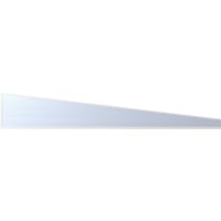 GARDENDREAMS Keilfenster, Breite: 350 cm, Aluminium, weiß - weiss von GARDENDREAMS