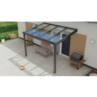 GARDENDREAMS Terrassenüberdachung »Expert«, BxT: 300 x 300 cm, grau / RAL9007, Glasdach von GARDENDREAMS