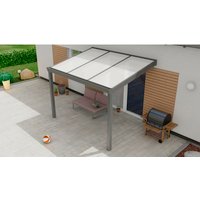 GARDENDREAMS Terrassenüberdachung »Expert«, BxT: 300 x 350 cm, grau / RAL9007 von GARDENDREAMS