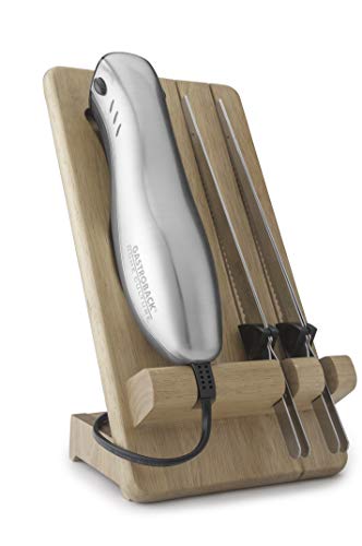 Gastroback 41600 Home Culture-Design Elektro Messer, INOX-Touch-Gehäuse, 120 Watt, inkl. Multischnitt-und Wellenschliffklinge von GASTROBACK