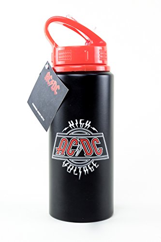 GB Eye Ltd AC/DC Logo Trinkflasche, Aluminium, Mehrfarbig, 7,2 x 7,2 x 21,7 cm von AMBROSIANA