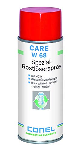 CARE W 68 Spezial-Rostlöser-Spray 400ml zur gleitaktiven Metallpflege von CONEL